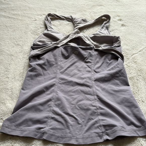 Lululemon Purple Racer Back Tank Top Size 6 No pads - Picture 4 of 6